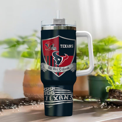 LIMITED EDITION - NEW CUSTOMIZED NFL15 HTT HOUSTON TEXANS 40 OZ TUMBLER