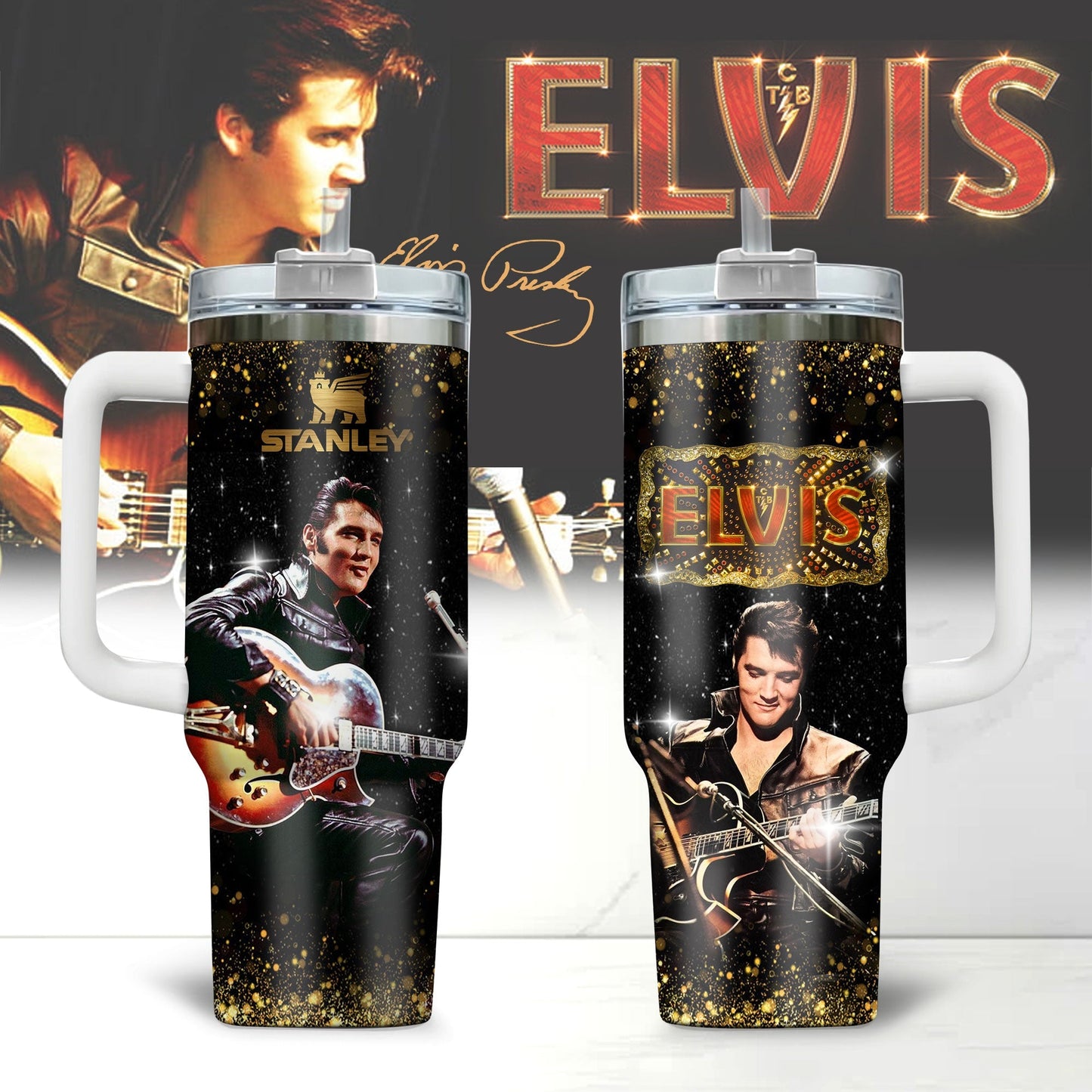 ELVIS PREMIUM LIMITED EDITION TUMBLER 40 OZ