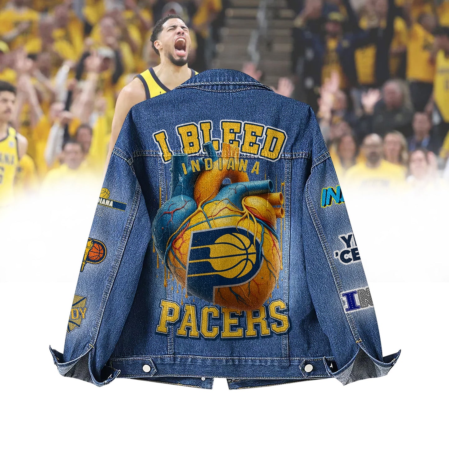 Indiana Pacers Special Edition Unisex Denim Jacket