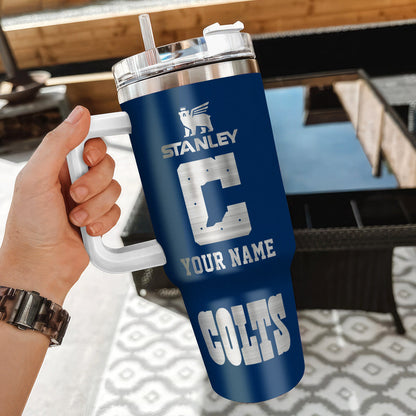 LIMITED EDITION - NEW CUSTOMIZED NFL17 IDC INDIANAPOLIS COLTS 40 OZ TUMBLER