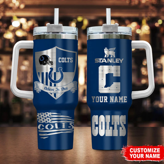 LIMITED EDITION - NEW CUSTOMIZED NFL17 IDC INDIANAPOLIS COLTS 40 OZ TUMBLER