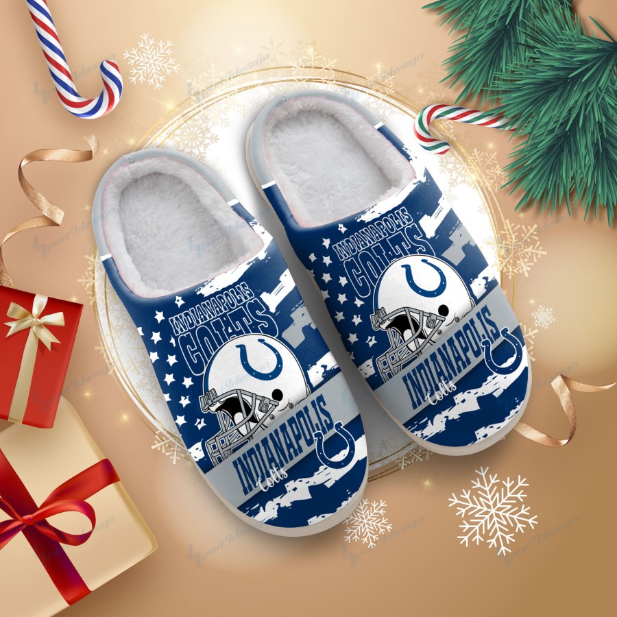 LIMITED EDITION - NEW CUSTOMIZED NFL17 IDC INDIANAPOLIS COLTS FOAM SLIPPERS