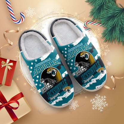 LIMITED EDITION - NEW CUSTOMIZED NFL30 JSJ JACKSONVILLE JAGUARS FOAM SLIPPERS