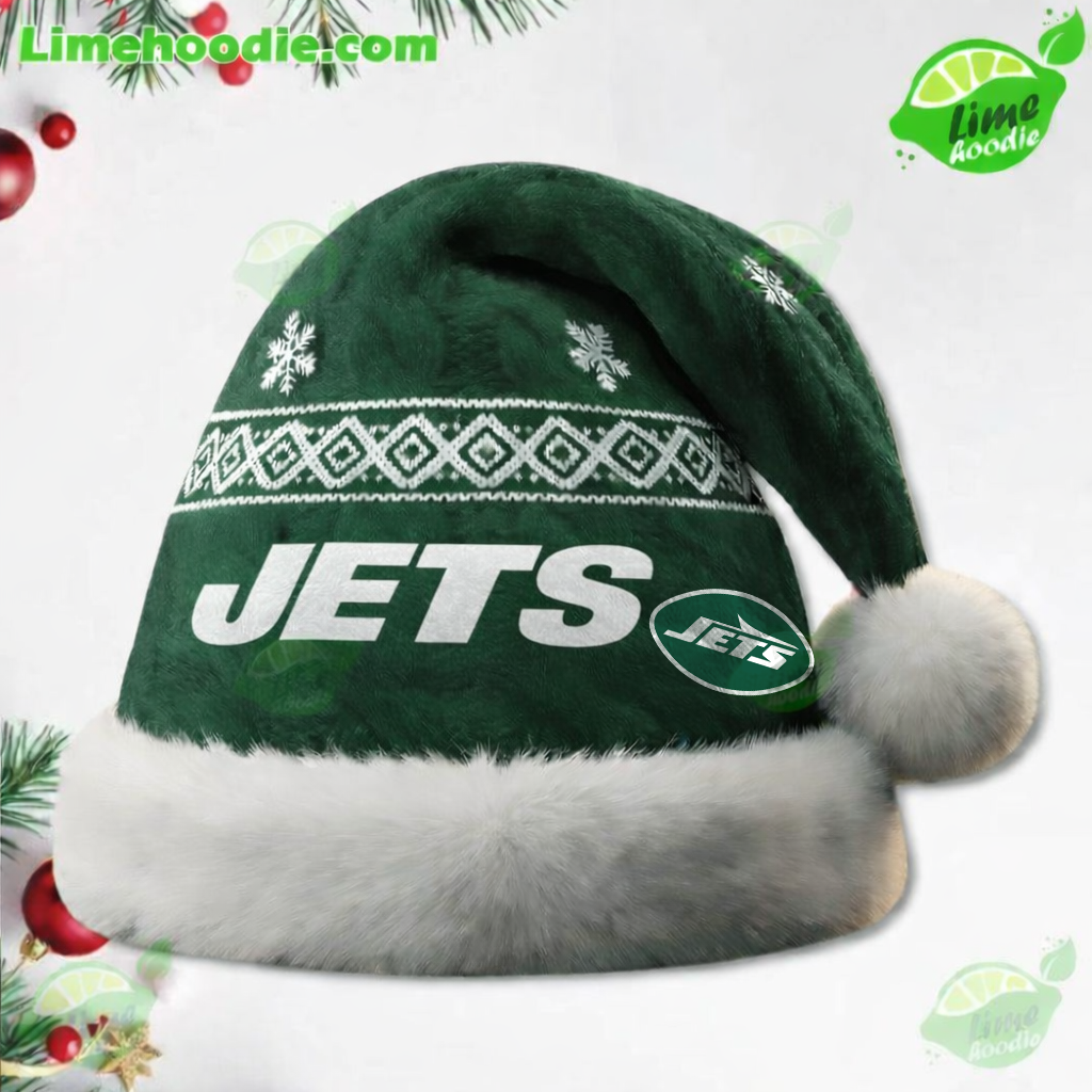 LIMITED EDITION - NEW CUSTOMIZED NFL25 NYJ NEW YORK JETS CHRISTMAS HAT
