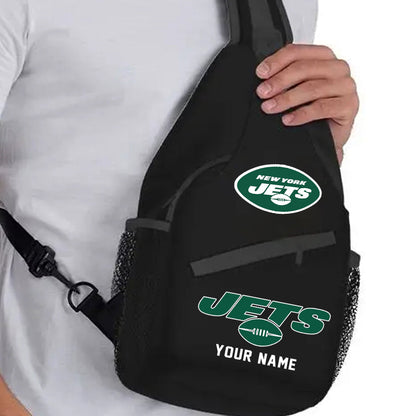 LIMITED EDITION - NEW CUSTOMIZED NFL25 NYJ NEW YORK JETS SLING BAG