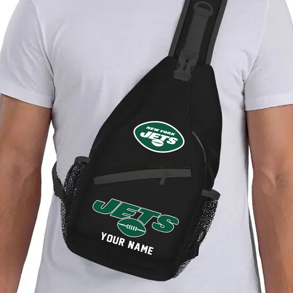 LIMITED EDITION - NEW CUSTOMIZED NFL25 NYJ NEW YORK JETS SLING BAG