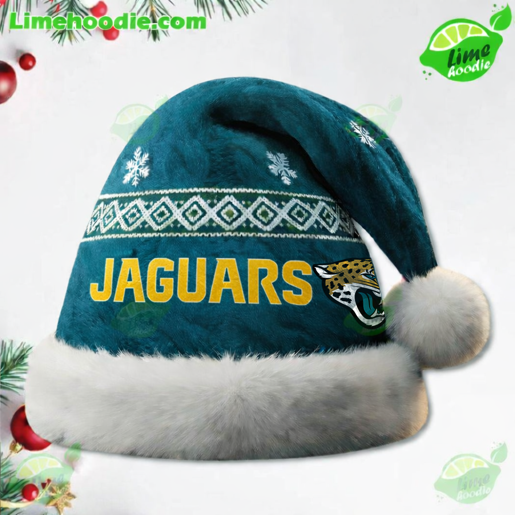 LIMITED EDITION - NEW CUSTOMIZED NFL30 JSJ JACKSONVILLE JAGUARS CHRISTMAS HAT