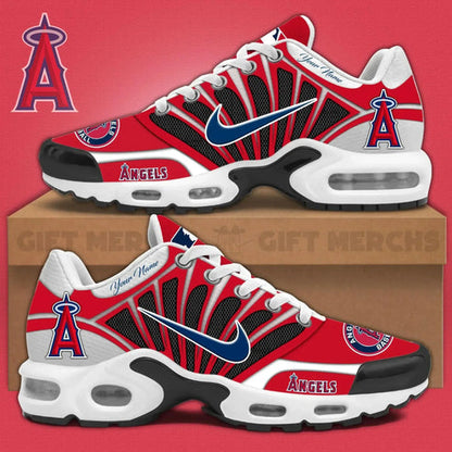 LIMITED EDITION - NEW CUSTOMIZED MLB27 LAA LOS ANGELES ANGELS UNISEX AIR MAX PLUS SNEAKERS