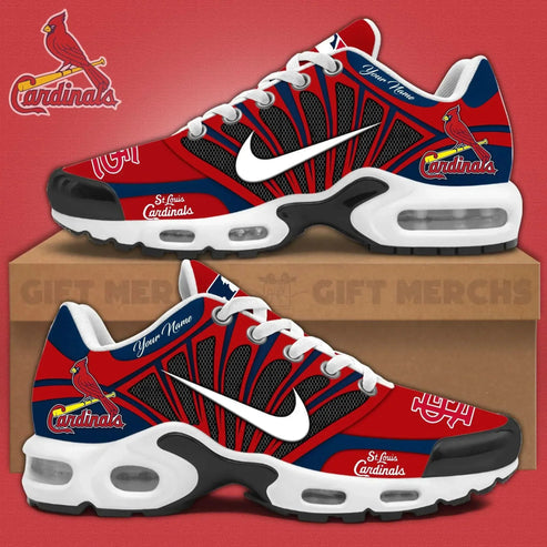LIMITED EDITION - NEW CUSTOMIZED MLB24 SLC ST. LOUIS CARDINALS UNISEX AIR MAX PLUS SNEAKERS