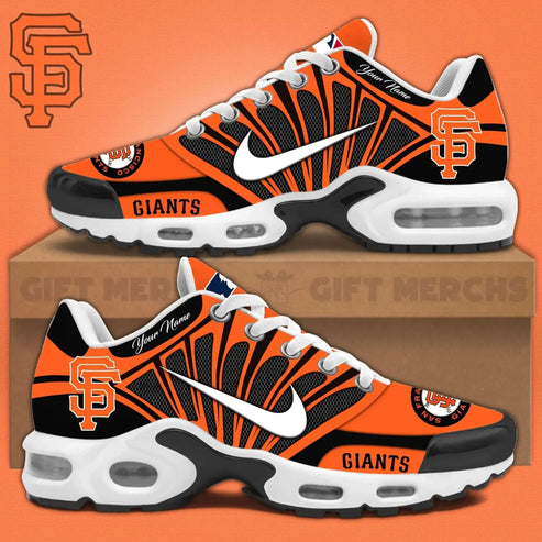 LIMITED EDITION - NEW CUSTOMIZED MLB06 SFG SAN FRANCISCO GIANTS UNISEX AIR MAX PLUS SNEAKERS