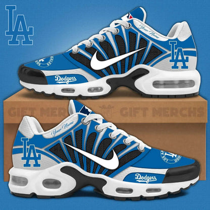 LIMITED EDITION - NEW CUSTOMIZED MLB02 LAD LOS ANGELES DODGERS UNISEX AIR MAX PLUS SNEAKERS
