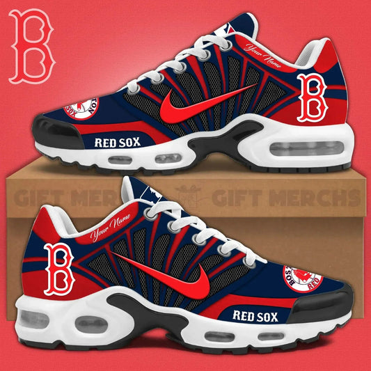 LIMITED EDITION - NEW CUSTOMIZED MLB03 BRS BOSTON RED SOX UNISEX AIR MAX PLUS SNEAKERS