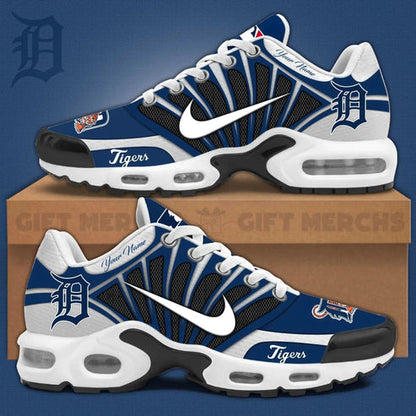 LIMITED EDITION - NEW CUSTOMIZED MLB16 DTS DETROIT TIGERS UNISEX AIR MAX PLUS SNEAKERS