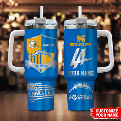 LIMITED EDITION - NEW CUSTOMIZED NFL09 LAC LOS ANGELES CHARGERS 40 OZ TUMBLER