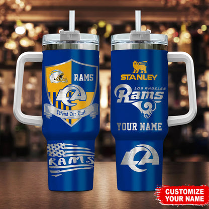 LIMITED EDITION - NEW CUSTOMIZED NFL22 LAR LOS ANGELES RAMS 40 OZ TUMBLER