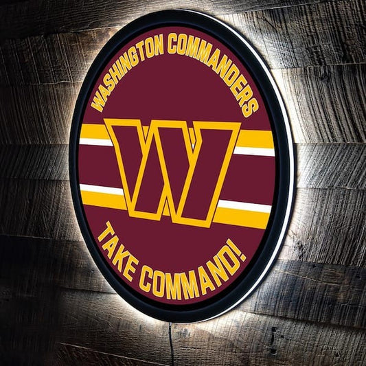LIMITED EDITION - NEW PREMIUM NFL12 WTC WASHINGTON COMMANDERS LED LIGHT WALL DECOR