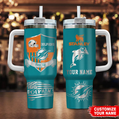 LIMITED EDITION - NEW CUSTOMIZED NFL19 MDP MIAMI DOLPHINS 40 OZ TUMBLER