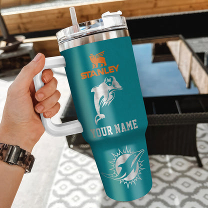 LIMITED EDITION - NEW CUSTOMIZED NFL19 MDP MIAMI DOLPHINS 40 OZ TUMBLER