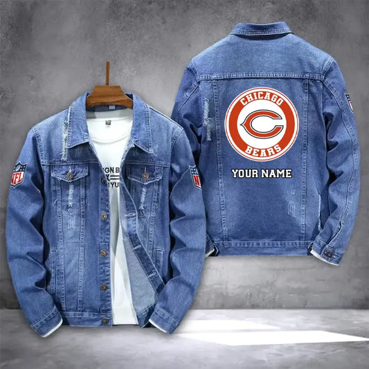 LIMITED EDITION - NEW PREMIUM NFL26 CCB CHICAGO BEARS DENIM JACKET