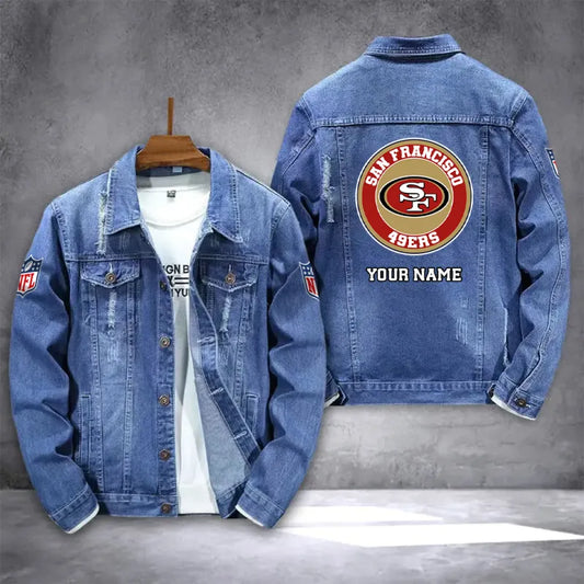 LIMITED EDITION - NEW PREMIUM NFL11 SF49 SAN FRANCISCO 49ERS DENIM JACKET