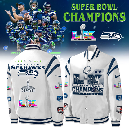 LIMITED EDITION - NEW CUSTOMIZED NFL06 SSH SEATTLE SEAHAWKS CHAMPIONS BASEBALL & BOMBER JACKET 04