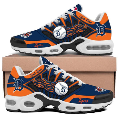 LIMITED EDITION - NEW CUSTOMIZED MLB16 DTS DETROIT TIGERS UNISEX AIR MAX PLUS SNEAKERS