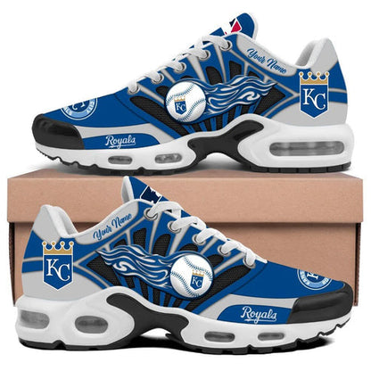 LIMITED EDITION - NEW CUSTOMIZED MLB19 KCR KANSAS CITY ROYALS UNISEX AIR MAX PLUS SNEAKERS