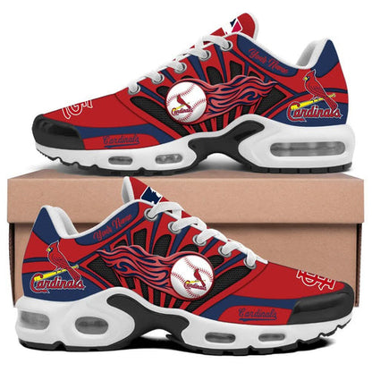 LIMITED EDITION - NEW CUSTOMIZED MLB24 SLC ST. LOUIS CARDINALS UNISEX AIR MAX PLUS SNEAKERS