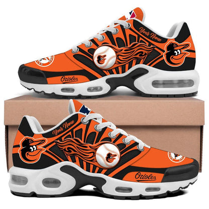 LIMITED EDITION - NEW CUSTOMIZED MLB25 BOS BALTIMORE ORIOLES UNISEX AIR MAX PLUS SNEAKERS