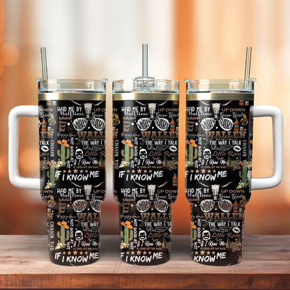 Morgan Wallen Premium 40OZ Tumbler With Handle