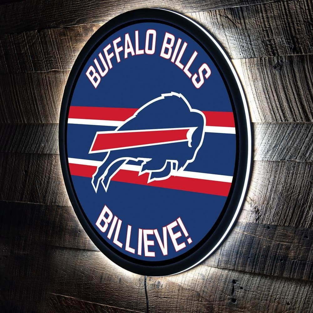LIMITED EDITION - NEW PREMIUM NFL03 BFB BUFFALO BILLS LED LIGHT WALL DECOR