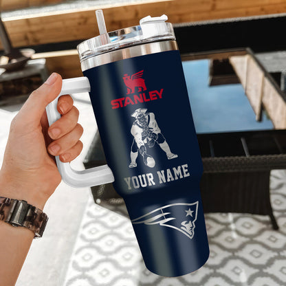 LIMITED EDITION - NEW CUSTOMIZED NFL27 NEP NEW ENGLAND PATRIOTS 40 OZ TUMBLER