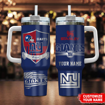 LIMITED EDITION - NEW CUSTOMIZED NFL32 NYG NEW YORK GIANTS 40 OZ TUMBLER