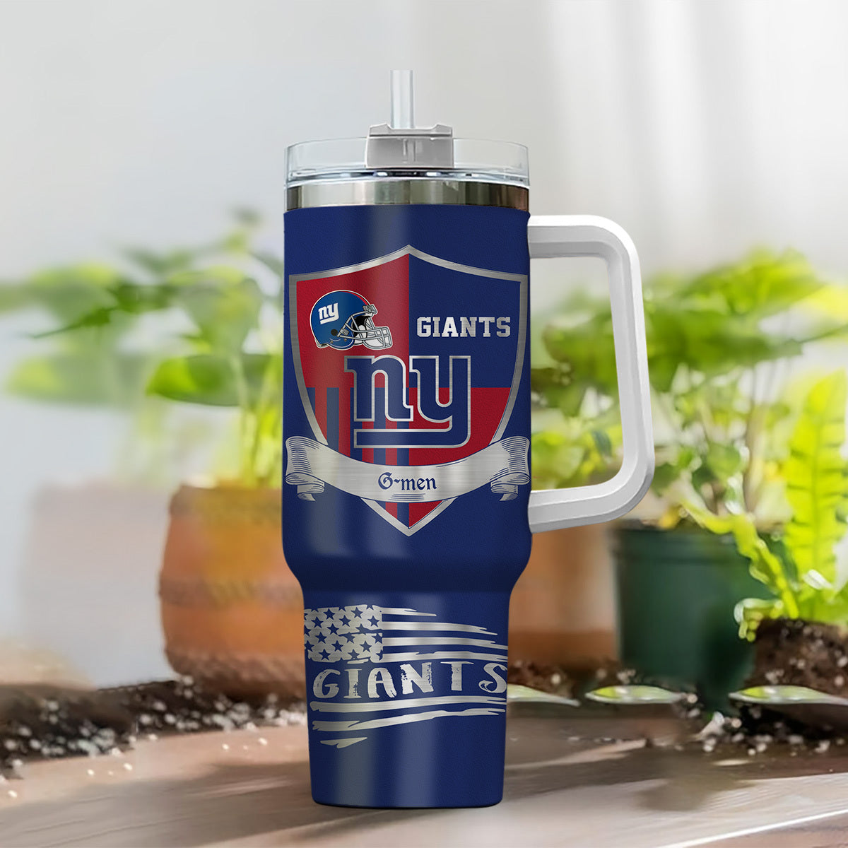 LIMITED EDITION - NEW CUSTOMIZED NFL32 NYG NEW YORK GIANTS 40 OZ TUMBLER