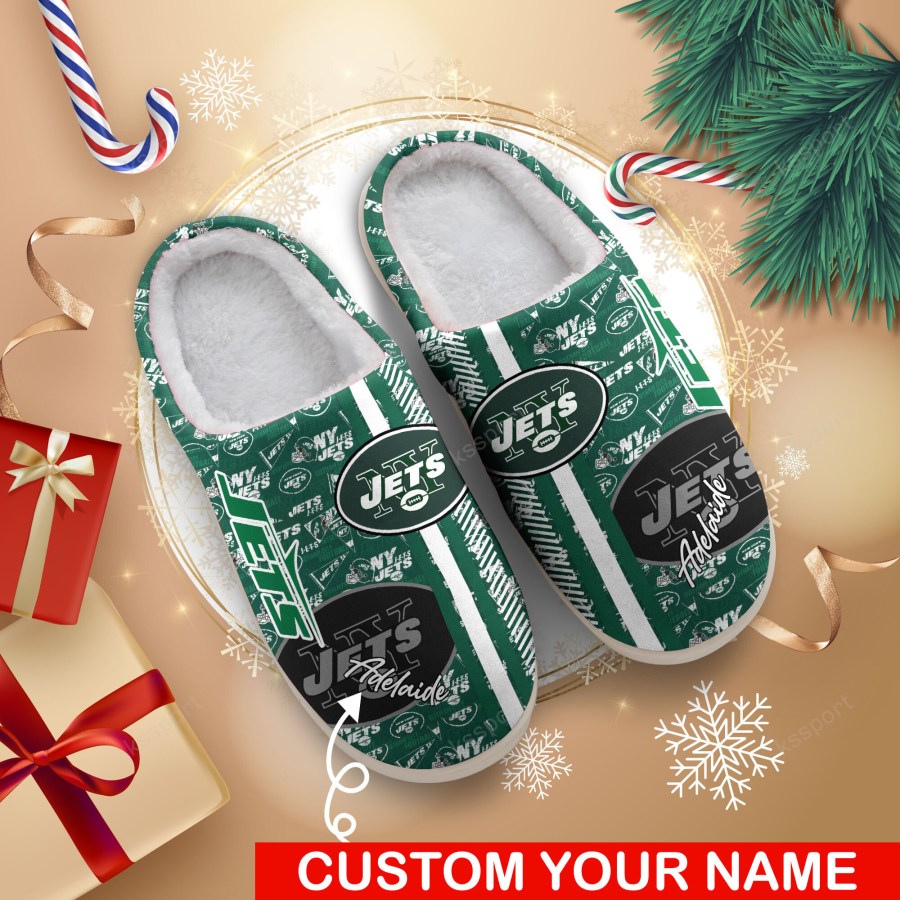 LIMITED EDITION - NEW CUSTOMIZED NFL25 NYJ NEW YORK JETS FOAM SLIPPERS