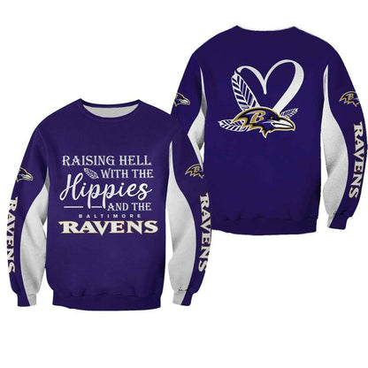 LIMITED EDITION - NEW CUSTOMIZED NFL28 BTR BALTIMORE RAVENS  HOODIE, ZIP HOODIE, SWEATSHIRT