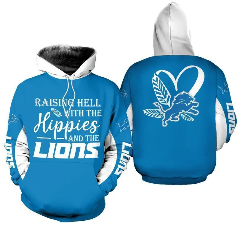 LIMITED EDITION - NEW CUSTOMIZED NFL04 DTL DETROIT LIONS  HOODIE, ZIP HOODIE, SWEATSHIRT