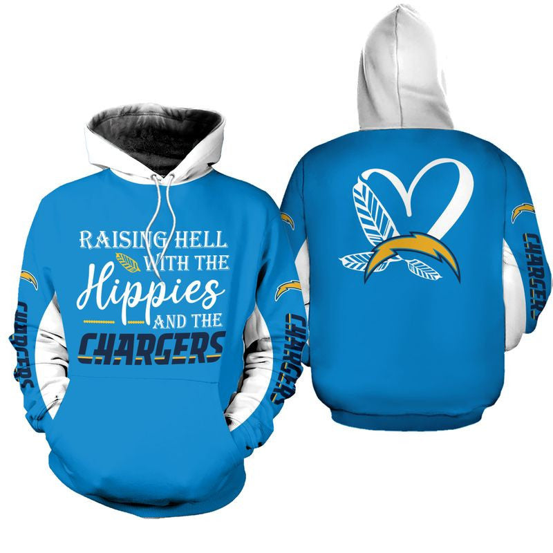 LIMITED EDITION - NEW CUSTOMIZED NFL09 LAC LOS ANGELES CHARGERS  HOODIE, ZIP HOODIE, SWEATSHIRT