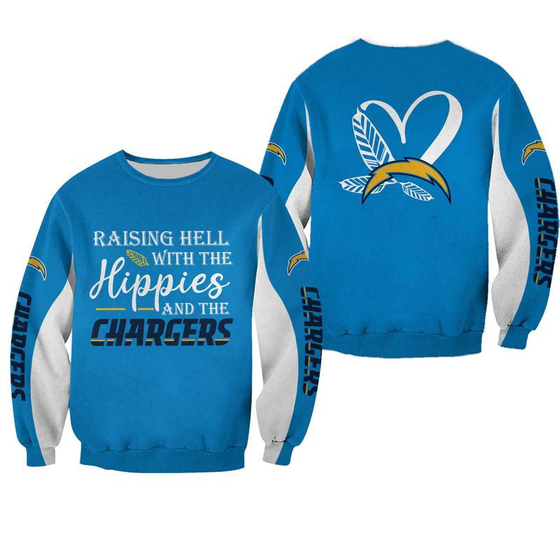 LIMITED EDITION - NEW CUSTOMIZED NFL09 LAC LOS ANGELES CHARGERS  HOODIE, ZIP HOODIE, SWEATSHIRT