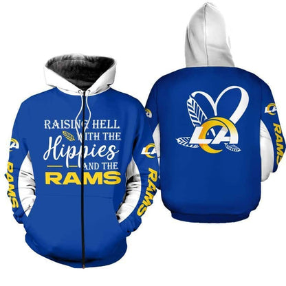 LIMITED EDITION - NEW CUSTOMIZED NFL22 LAR LOS ANGELES RAMS  HOODIE, ZIP HOODIE, SWEATSHIRT