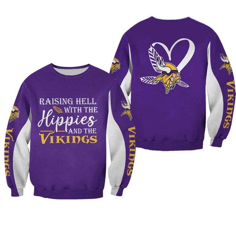 LIMITED EDITION - NEW CUSTOMIZED NFL05 MVK MINNESOTA VIKINGS  HOODIE, ZIP HOODIE, SWEATSHIRT