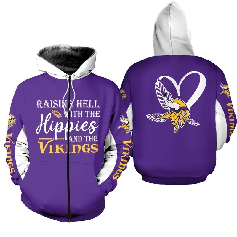 LIMITED EDITION - NEW CUSTOMIZED NFL05 MVK MINNESOTA VIKINGS  HOODIE, ZIP HOODIE, SWEATSHIRT