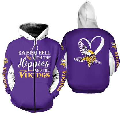 LIMITED EDITION - NEW CUSTOMIZED NFL05 MVK MINNESOTA VIKINGS  HOODIE, ZIP HOODIE, SWEATSHIRT