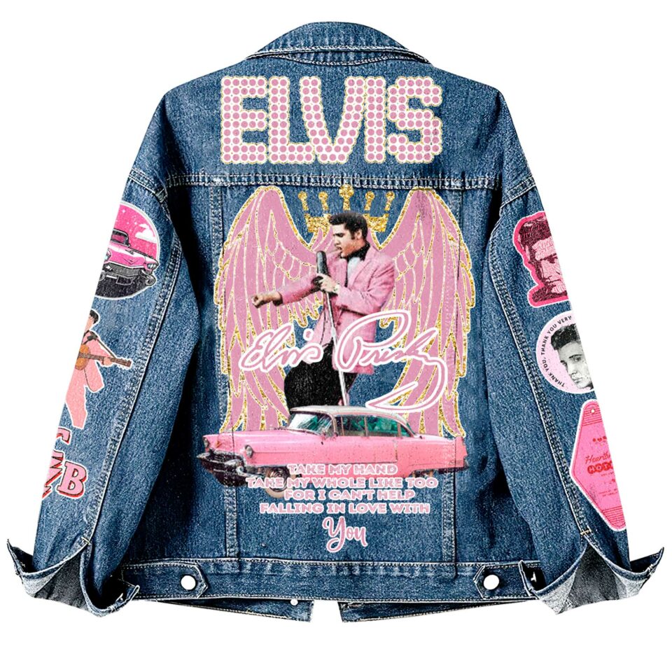 New Premium Elvis Presley  Unisex Denim Jacket - Make The Perfect Gift