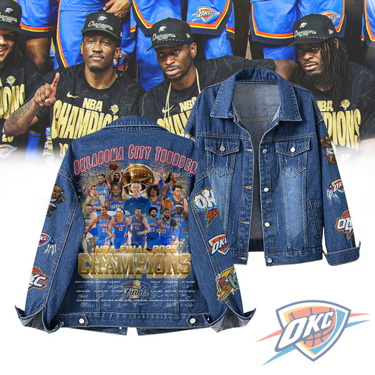 Oklahoma City Thunder Special Edition Unisex Denim Jacket