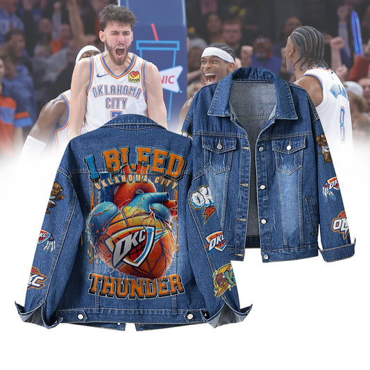 Oklahoma City Thunder Special Edition Unisex Denim Jacket
