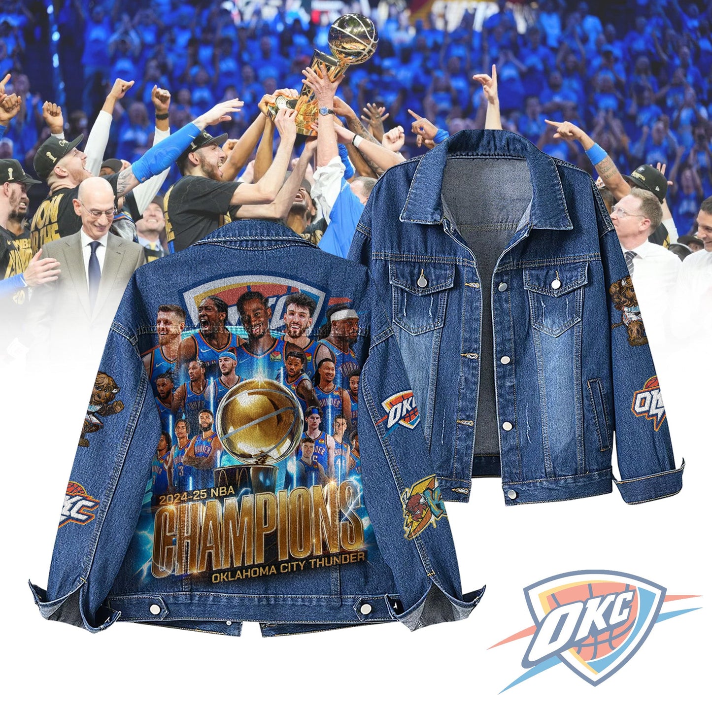Oklahoma City Thunder Special Edition Unisex Denim Jacket