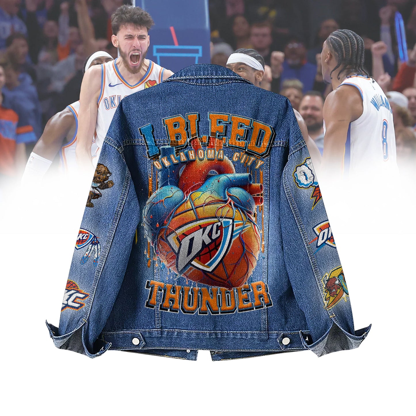 Oklahoma City Thunder Special Edition Unisex Denim Jacket