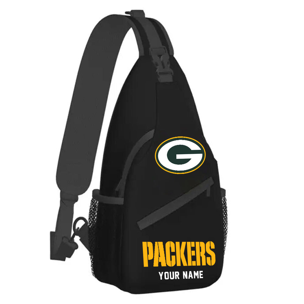 LIMITED EDITION - NEW CUSTOMIZED NFL08 GBP GREEN BAY PACKERS SLING BAG