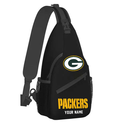 LIMITED EDITION - NEW CUSTOMIZED NFL08 GBP GREEN BAY PACKERS SLING BAG